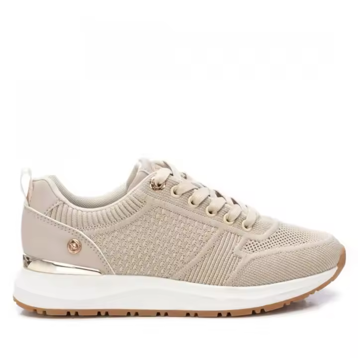 XTI 143536 01 Zapatillas deportivas mujer 35292 25V DEPORTIVO CASUAL TEXTIL  BEIG - 1