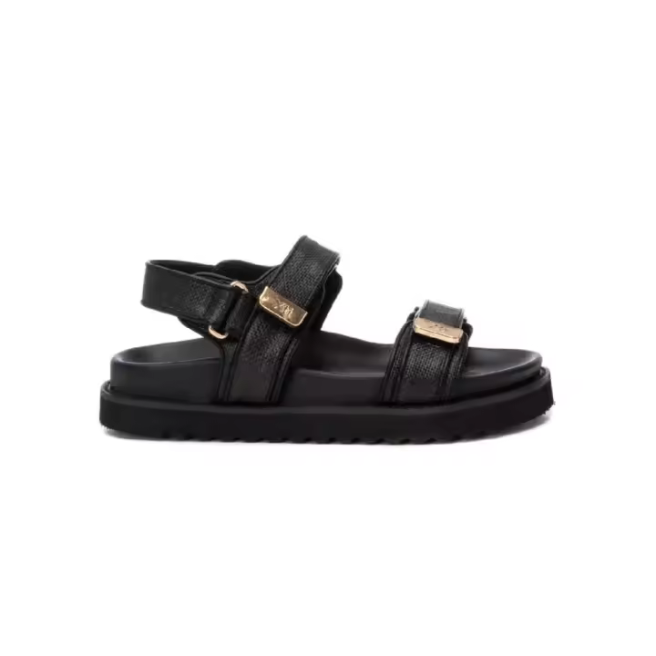 Sandalias Planas Xti 144128 Mujer Negro - 1