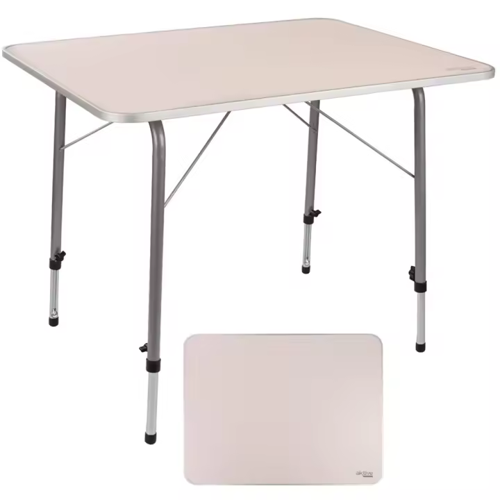 Mesa de camping regulable en altura 80X60XH50/69 cm (Color Baby 52868) - 1