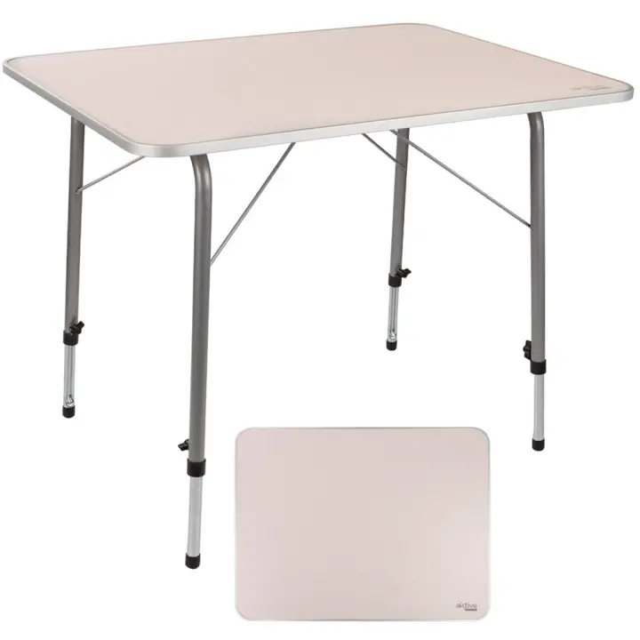 Mesa de camping regulable en altura 80X60XH50/69 cm (Color Baby 52868) - 1