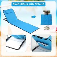 Esterilla de Playa Plegable con Respaldo Ajustable, Reposa Espalda Playa con Dolsa de Transporte - details 2