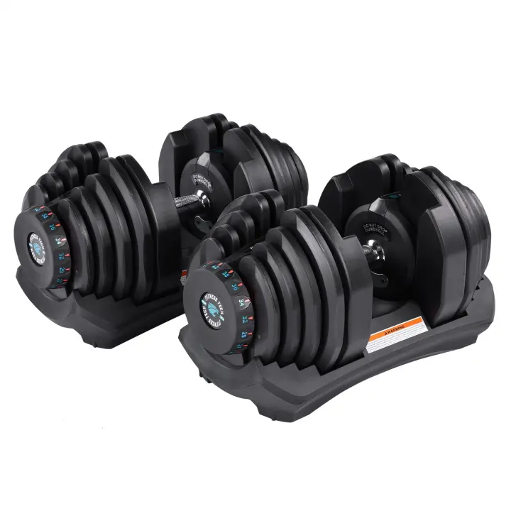 Fitness Tech Mancuernas Ajustables de 5kg a 40kg Peso libre - 1