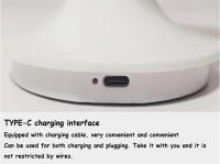 Lámpara De Mesa Clásica Recargable Por USB Luz Nocturna Táctil Sin Ajuste De Intensidad Para Decoración De Hotel Y Bar Lámpara De Escritorio Para Dormitorio - details 11