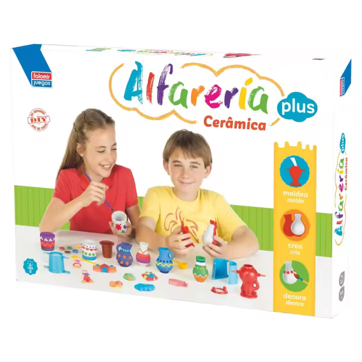 Juego Alfareria Plus Crea y decora tus diseños de escayola (Falomir 26540) - 1