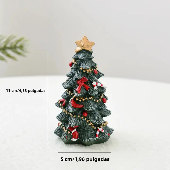 Adornos De Navidad En Resina Miniatura Para Decoración De Escritorio Árbol De Navidad Regalos Originales Y Modernos - 1