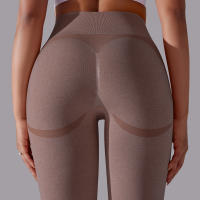 Mallas de Yoga de nailon para mujer, pantalones deportivos de cintura alta, elásticos, ajustados, transpirables, para entrenamiento - details 24