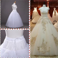 Falda De Tules Sin Aros 4/6/8 Capas Para Vestido De Novia A-Line Ancha Y Puff Accesorios De Boda Para Mujer Material De Poliéster - details 0
