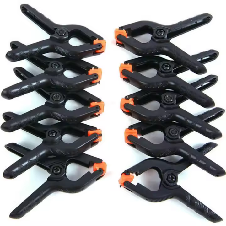 10 Pack Abrazaderas Ajustables De Nylon Para Carpintería Herramienta De Trabajo En Madera Clip De Resorte Para Proyectos De Bricolaje - 1
