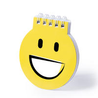 Libretas emoticonos. Con 40 hojas lisas para que los niños disfruten dibujando. Un detalles perfecto para entregar a niños y niñas en fiestas de cumpleaños, colegios, guarderías y eventos infantiles. Medida: 8 x 9 cm. - details 3