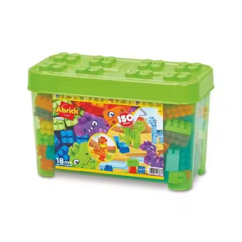 Smoby Barril Dino - Abrick 150 Piezas para Construcciones y Dinosaurios - 1