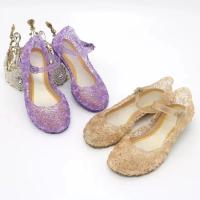 Sandalias De Verano Para Niñas Zapatos De Princesa PVC Transpirables Talla 25-37 Decoración De Cristal Estilo Cendrillon Con Tacón Suave Para Niños - details 28