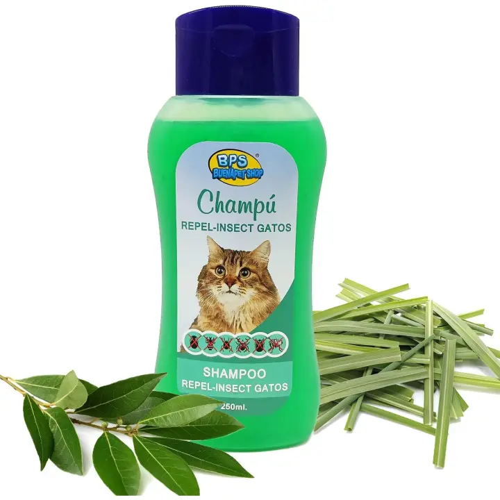 STARLEY- BPS  Champú Repel-Insect para Gato 250ml Shampoo Animales Domésticos Seguro y Natural Diseño para Todo Tipo de Razas - 1