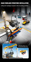 SEMBO 1154pcs Bloques De Construcción J-20 Fighter Serie Militar Modelo De Avión Regalo Para Niños Escena De Producción Línea De Montaje - details 3