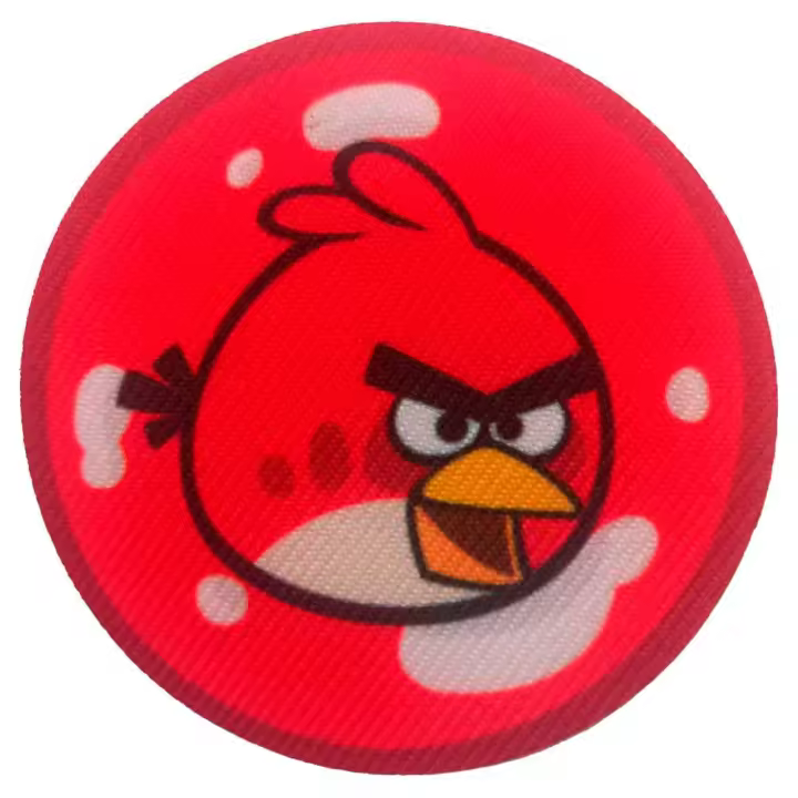 Parches Ropa Angry Birds – Parche Impreso Ropa – Animales – (licencia oficial) – Angry Brids – Pájaro Rojo – Red – 6,3 x 6,0 cm. – Moda The Happy Patch - 1