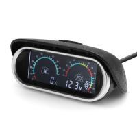 Medidor Digital LCD Universal Para Coche 2 En 1 Con Nivel De Combustible Temperatura Y Voltaje 12v RPM Tachometer 9~36v - details 4