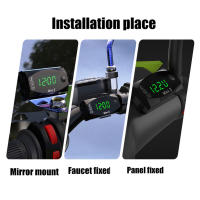 Reloj De Motocicleta 12V Impermeable 3 En 1 Con Termómetro Voltímetro Y Pantalla Digital Universal Para Moto Accesorios De Motocicleta - details 3