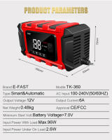 Cargador Inteligente De Batería Para Coche Y Motocicleta TK360 12V Cargador De Pulso Para Baterías De Ácido Lead Con Pantalla LCD Digital - details 9