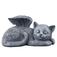 Estatuilla de resina – Lápida conmemorativa para mascotas, figura de ángel para jardín - details 12