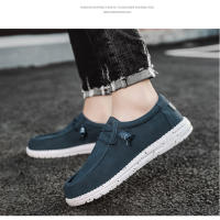 Zapatos Casuales Para Hombre Lazo Stretch De Lona Ligero Y Cómodo Antideslizantes Transpirables Botas De Mar Para Adultos - details 2