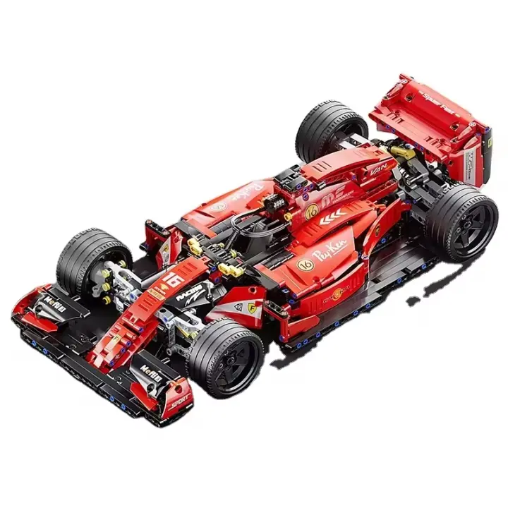 Bloques de construcción de piezas para niños, juguete de ladrillos para armar coche de carreras de velocidad 1:10,Mod.67110, ideal para regalo, 1163 pcs, edad 6+ - 1