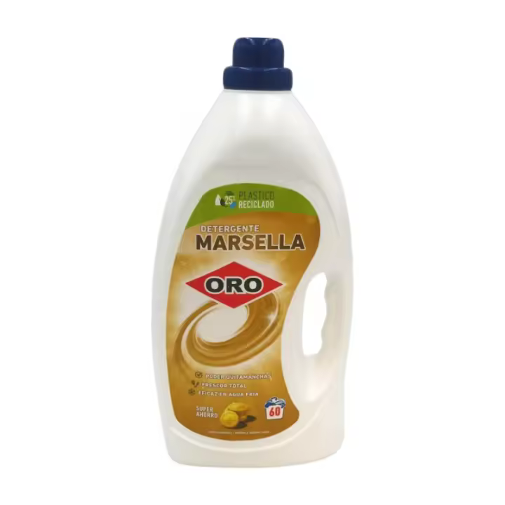 ORO Detergente Liquido 3,9 Lt Marsella (60D) - Pack 3 Unidades - 1