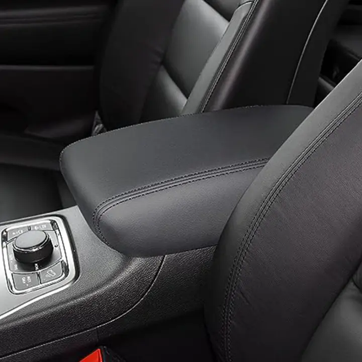 Nueva Funda De Cuero Negro Para Consola Central Y Reposabrazos De Coche Accesorios Para Jeep Grand Cherokee 2011-2020 - 1