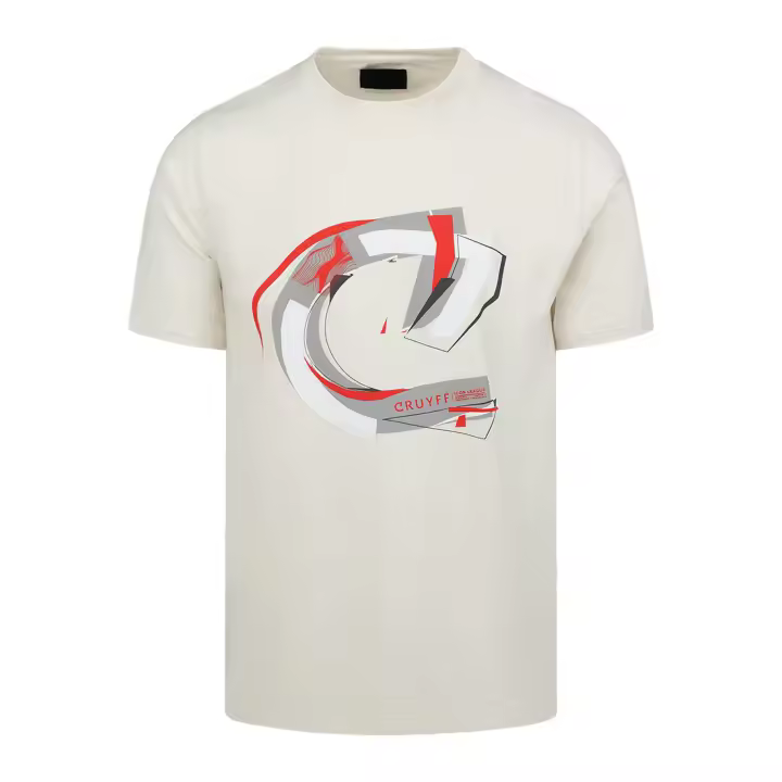 Cruyff Camiseta Hombre Modelo CA251054-101 White/red. - 1