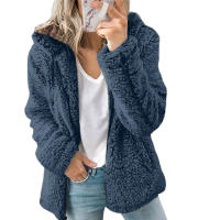 Nueva Chaqueta De Mujer Con Capucha Y Cremallera Abrigo Grueso Y Cálido De Fieltro Sólido Largo Y Suelto Para Invierno Moda Femenina Con Bolsillos Y Cierre De Cremallera - details 17