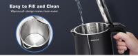 AIGOSTAR Hervidores de Agua Eléctricos con Acero Inoxidable,  Doble Protección Contra El Escaldado, Ebullición Rápida, ( 1,7L 2200W) - details 6