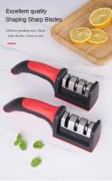 Afilador De Cuchillos De 3 Segmentos Para Cocina Multifuncional Portátil Con Piedra De Afilar Negra Herramienta De Afilado Para Cocina - details 0
