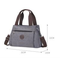 Nueva Bandolera Multifuncional Para Mujer Bolsa De Hombro Mensajera De Lona Con Gran Capacidad Estilo Casual Para Todas Las Occasiones - details 0