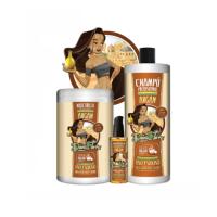 Dona Flora - Champú y Mascarilla de pelo 1000ml Liso y sedoso con Argán - Hidratación Intensa - Suavidad y Brillo Natural - Fortalece y Mejora Elasticidad del Cabello - details 1
