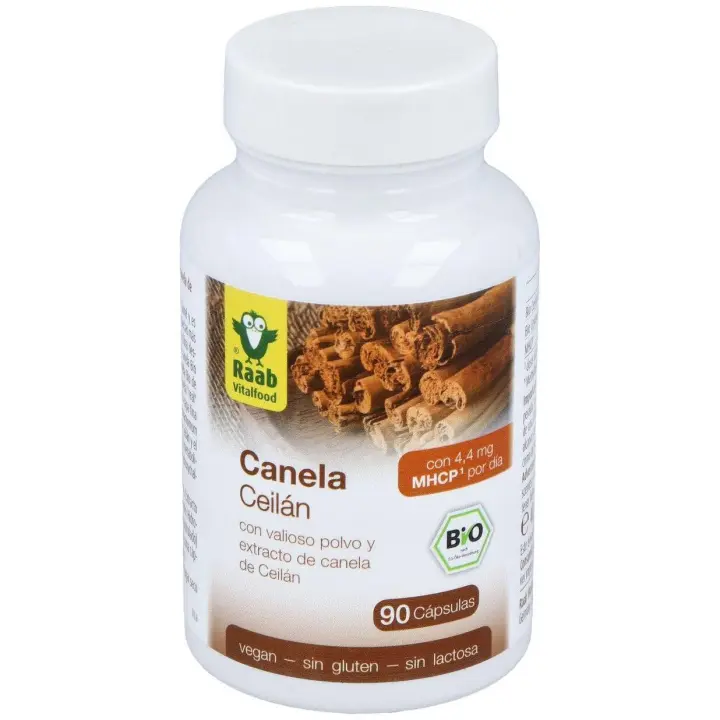 Raab Vitalfood Canela Bio 90Cápsulas - 1