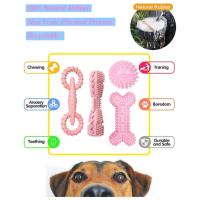 Juego De 4 Juguetes Para Perros Masticables De Goma Suave Juguetes Para Limpiar Los Dientes De Tu Mascota Divertidos Bolas De Hueso Para Distribuir Alimentos - details 1