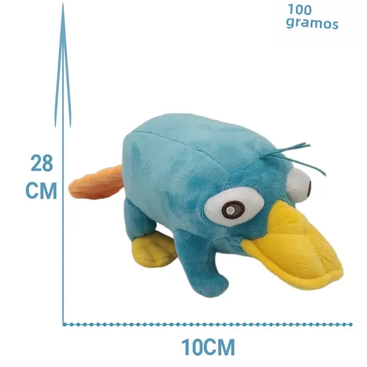 Muñeco De Peluche Perry El Platypus De 28CM Peluche De Anime Animal De Pato Regalos Para Niños Y Niñas Para Navidad Y Cumpleaños Material De Algodón Relleno De Poliéster - 1