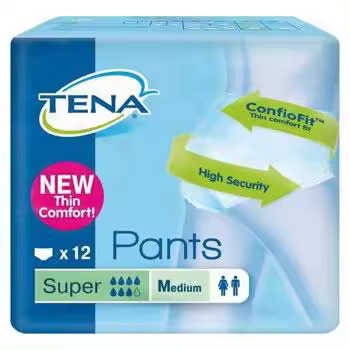 Tena Pants Super Orina Ligera Talla M, 12 Uds - 1