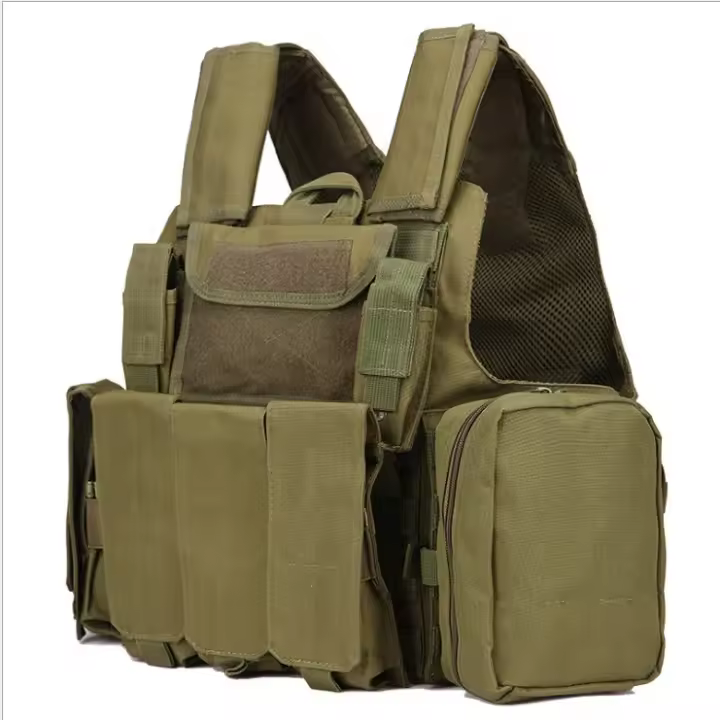Chaleco táctico de camuflaje para entrenamiento al aire libre, chaleco protector, equipo CS, chaleco de ocho piezas, faja abdominal - 1