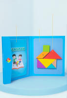 Rompecabezas Magnético 3D De Formas Geométricas Tablero Tangram Juguete Educativo De Madera Para Niños Juego Montessori - details 15
