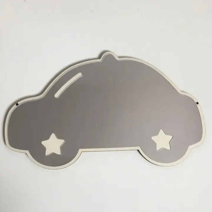 Espejo Decorativo Para Habitación Infantil Resistente Al Roto En Forma De Rabo De Conejo Oveja Globo Corona Nube Diseño Creativo Para Decoración Del Hogar - 1