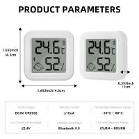 Sensor De Temperatura Y Humedad Bluetooth Con Pantalla LCD Cadena Control Remoto Por Tuya APP Y Voz Google Termómetro Higrómetro - details 13