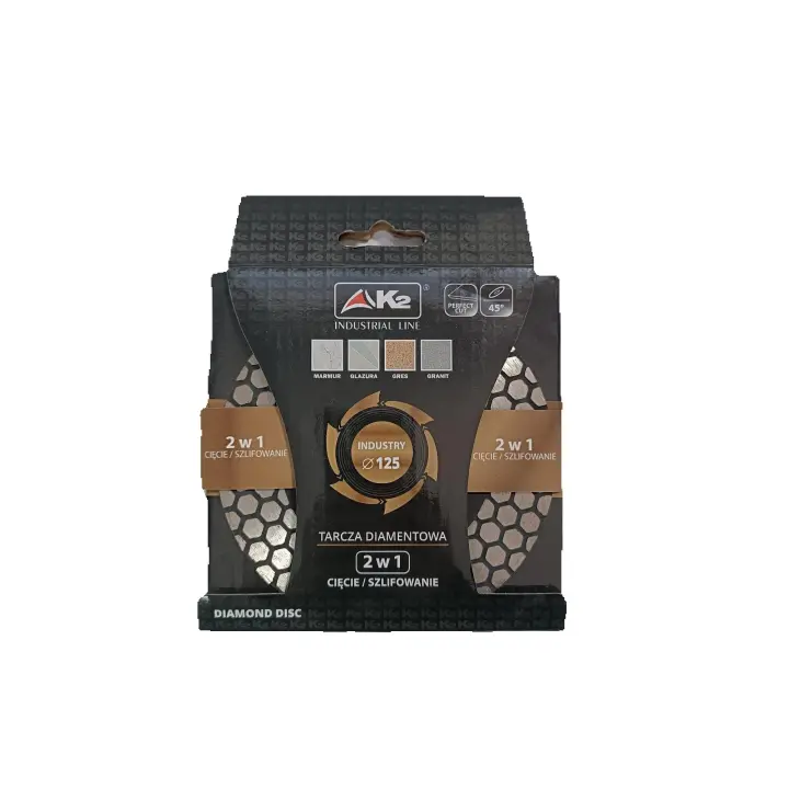 Disco de corte Y desbaste de diamante super pro 2w1 - Marca K2- N-PDQC125-3 - 1