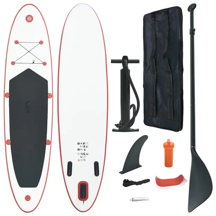 vidaXL Juego de Tabla de Paddle Surf Hinchable Remo Diversión Mar Color Negro,  Verde,  Rojo y mas - 1