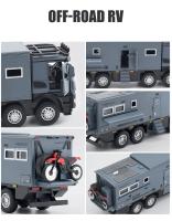 Mercedes Benz Nomadismo Vehículo De Tierra Modelo Aluminio 1:32 Con Sonido Y Luz Coche Miniatura Para Colección Juguete Educativo Para Niños - details 7