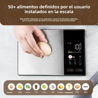 Báscula Inteligente De Cocina De Acero Inoxidable Para Alimentos Calculadora De Nutrición Calorías Proteínas Grasa Carbohidratos 11LB/5kg Para Cocina Saludable - details 6