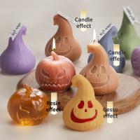Molde De Silicona Para Vela De Calabaza Decoración De Halloween Forma De Calabaza Y Esqueleto Molde De Resina Para Manualidades - details 11