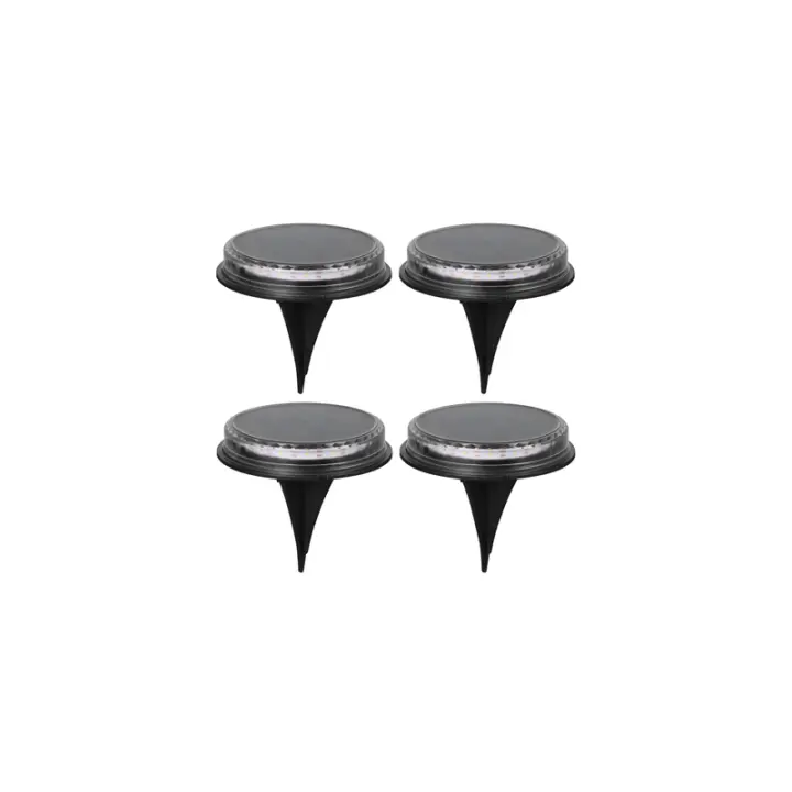 Luz solar exterior,Luz LED Solar superbrilliant para Exterior, lámpara de suelo para decoración de Jardín, impermeable IP65, 3,7 V, 1200mAH, 4 piezas - 1