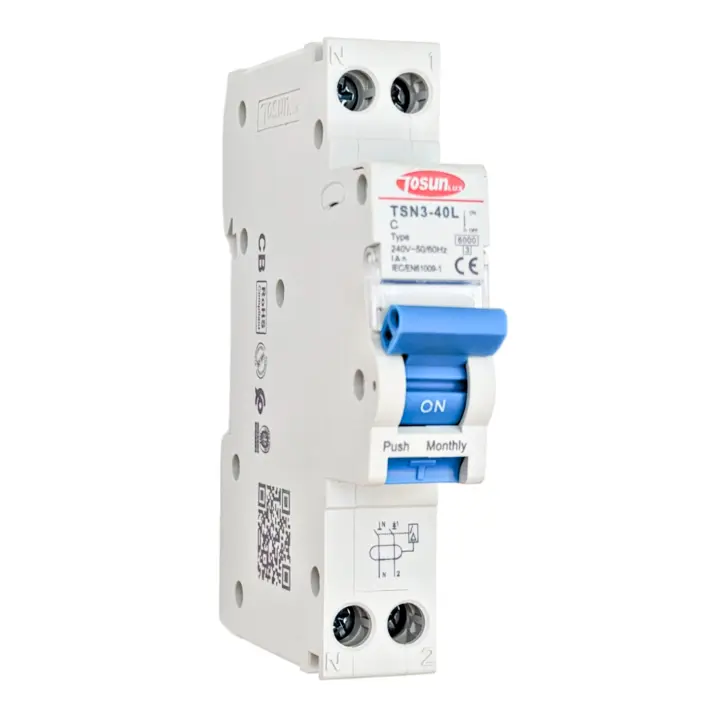 Tosunlux Disyuntor Diferencial + Magnetotérmico 1P+N 16A 30ma Type AC para Electricidad - 1