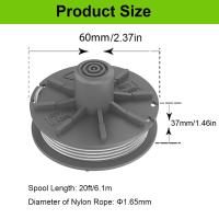 Turbo 5307-20, Carrete de repuesto para recortadora de jardín de 6 m para Gardena Carrete de Hilo para recortadora Gardena, 3 piezas, Carrete para recortadora de jardín - details 0