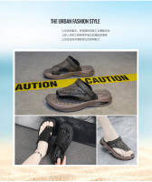 Sandalias De Flip-flop Para Hombre Verano Outdoor Casual Zapatillas Doble Propósito Antideslizantes Impermeables Suela Suave Cómodas Transpirables Zapatos De Playa - details 3