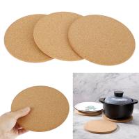 Alfombrilla De Madera De Goma Natural Resistente a Altas Temperaturas Antideslizante Redonda Para Vaso 19CM Decoración De Mesa Moderna - details 0